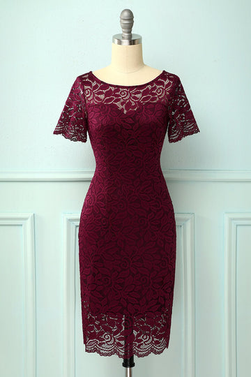 Vestido Borgonha Bodycon